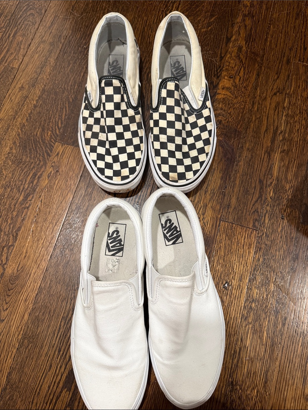 Vans bundle  Slip-On Sneakers in Black Checkerboard and White